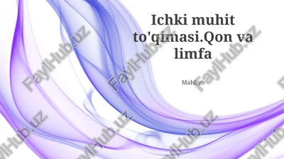 ichki muhit to'qimasi — PPTX
