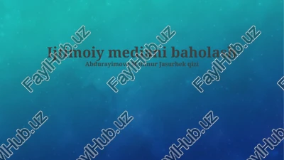 ijtimoiy mediani baholash — PPTX