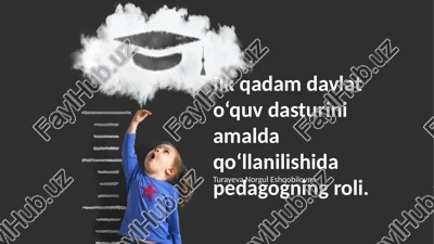 zamonaviy pedagogik texnologiyalar va davlat kurikulumining integratsiyasi — PPTX