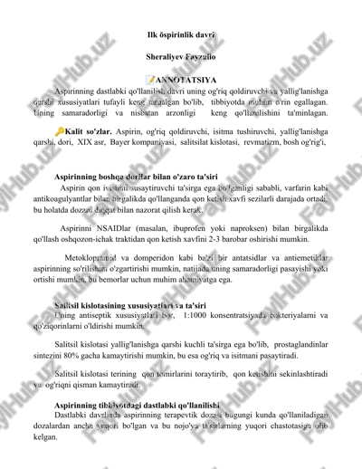 aspirin — DOCX