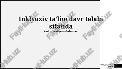 inklyuziv ta'lim — PPTX