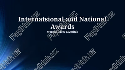 internatsional and national awards — PPTX