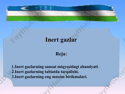 inert gazlar — PPTX