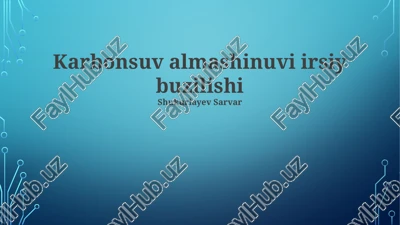 karbonsuv almashinuvi irsiy buzilishi — PPTX