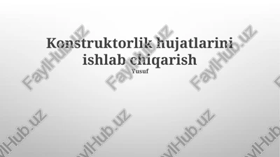 samarali dokumentatsiya uchun maslahatlar — PPTX