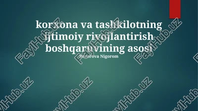 bozorova nigorom — PPTX