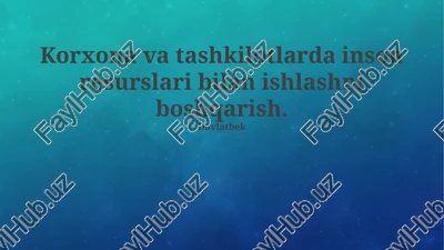 hr-rejalashtirish — PPTX