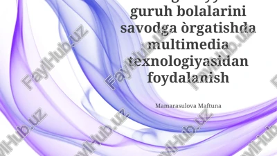 multimedia texnologiyasidan foydalanish — PPTX