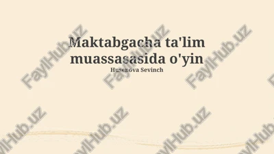 zamonaviy o'quv o'yinlari — PPTX