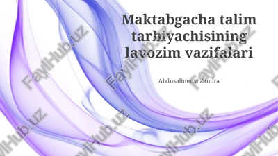 o'quv dasturi va o'qitish metodikasi — PPTX