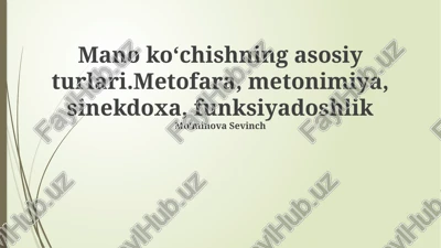 tropning asosiy turlari — PPTX