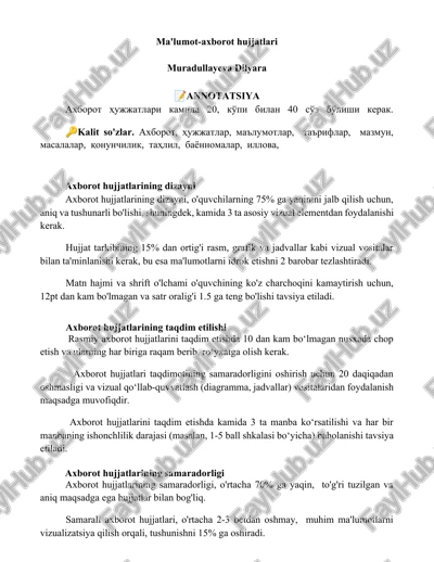 ma'lumot-axborot hujjatlari — DOCX