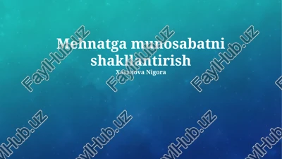 ish munosabatlarining huquqiy asoslari — PPTX