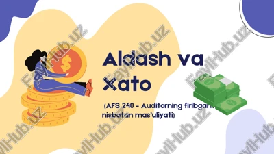 afs 240 – auditorning firibgarlikka nisbatan mas’uliyati — PDF