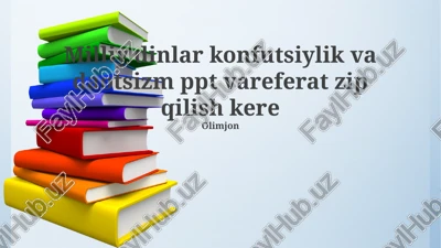 konfutsiylik va taoizm taqqoslashi — PPTX