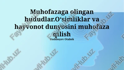 tabiat parklari — PPTX