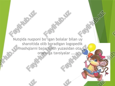 artikulatsion mashqlar — PPTX