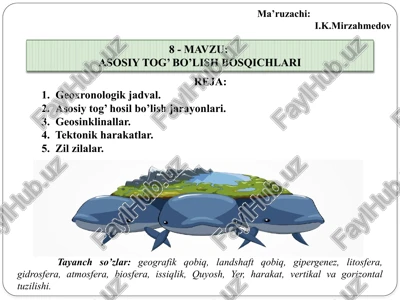 asosiy to'g' bo'lish bosqichlari — PPTX