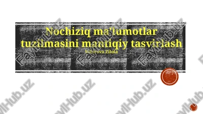 nochiziq ma'lumotlar tuzilmasi — PPTX