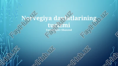 norvegiya davlatlarining turizmi — PPTX
