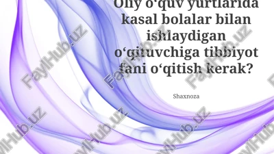 tibbiyot fani o‘qitish — PPTX