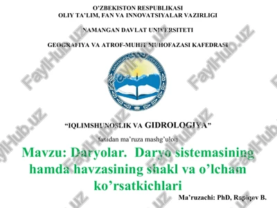 daryolar — PPT