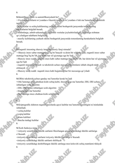 identifikasiyalash va autentifikasiyalash — DOCX