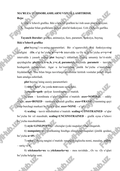 ikki o’lchovli grafika — DOCX