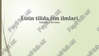 rim adliya va huquqshunosligi — PPTX
