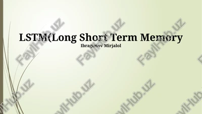 lstm(long short term memory) — PPTX