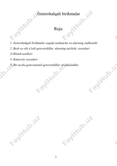 geterohalqali birikmalar — DOCX