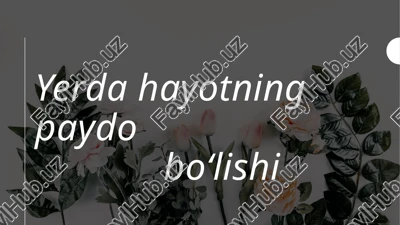 yerdahayotningpaydobo‘lishi — PPTX