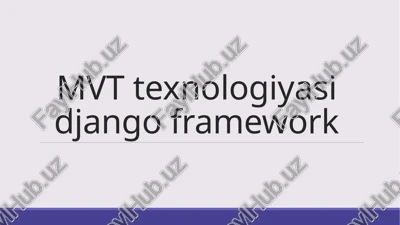 mvt texnologiyasi — PPTX