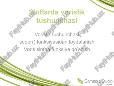 vorislik tushunchasi — PPT