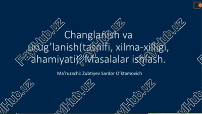 changlanish va urug lanish — PPTX