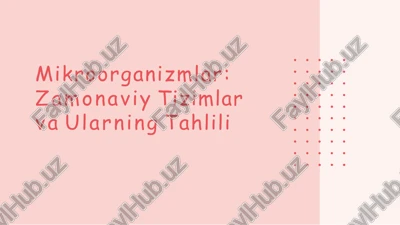mikroorganizmlar — PPTX