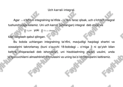 uch karrali integral — PDF