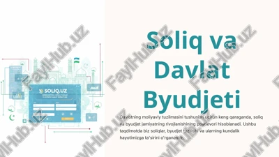 davlatning moliyaviy tuzilmasi — PPTX
