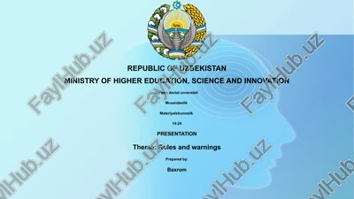 presentation on rules and warnings — PPTX