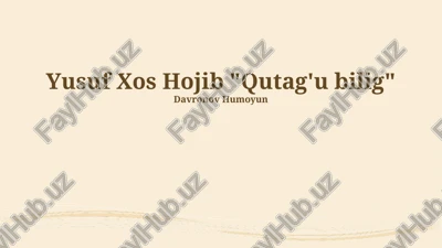 qutadg'u bilig — PPTX