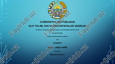 aqliy zaiflik — PPTX