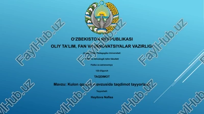 kulon qonuni mavzusida taqdimot tayyorlash — PPTX