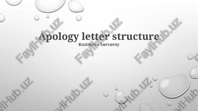 apology letter structure — PPTX