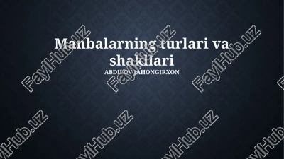 ta'lim turlari va shakllari — PPTX