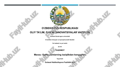 qattiq jismlarning issiqlikdan kengayishi — PPTX