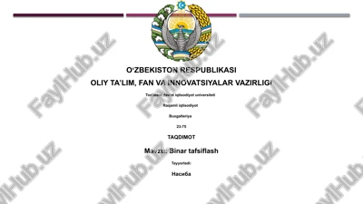 binar tafsiflash — PPTX