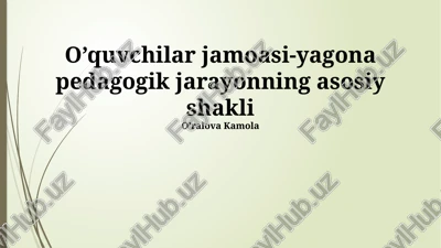 talabalar jamoasi — PPTX