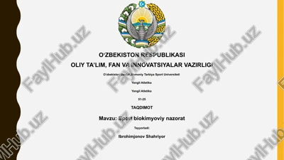 yengil atletika — PPTX