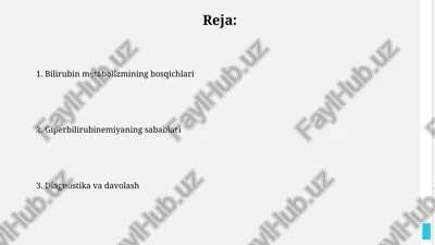 bilirubin metabolizmi — PPTX