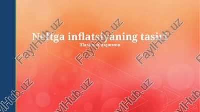 neftga inflatsiyaning tasiri — PPTX